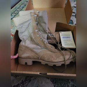 Belleville Combat Boots Hot Weather Type II Tan Suede Size 14N New with box